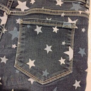 #9 Wonder Nation High Rise Blue and White Star Jeans